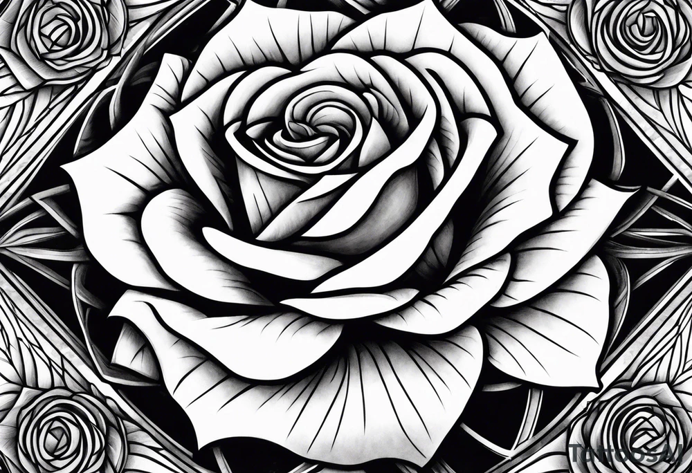 Mc Escher rose tattoo idea