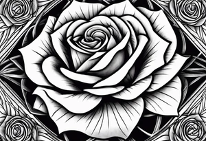 Mc Escher rose tattoo idea