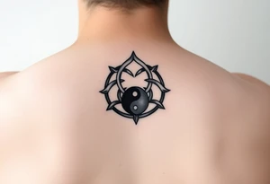 Triskelion Yin and yang arm tattoo idea