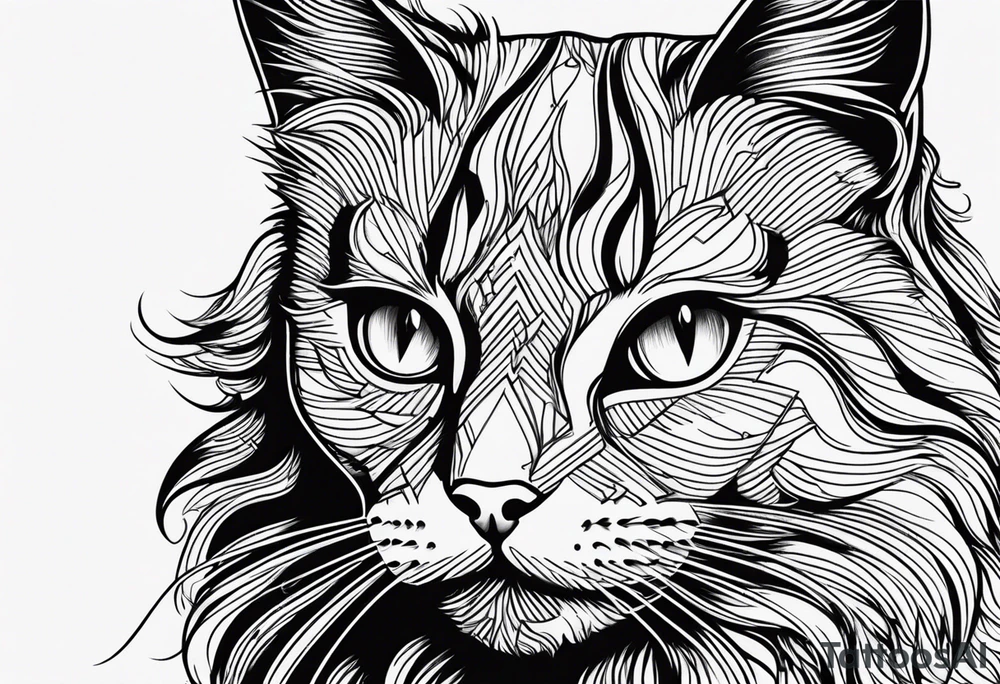 Black Cat tattoo idea