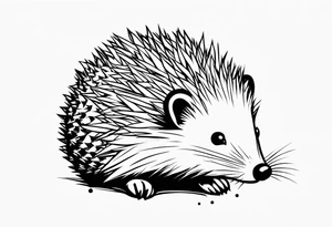 hedgehog with grenade tattoo idea