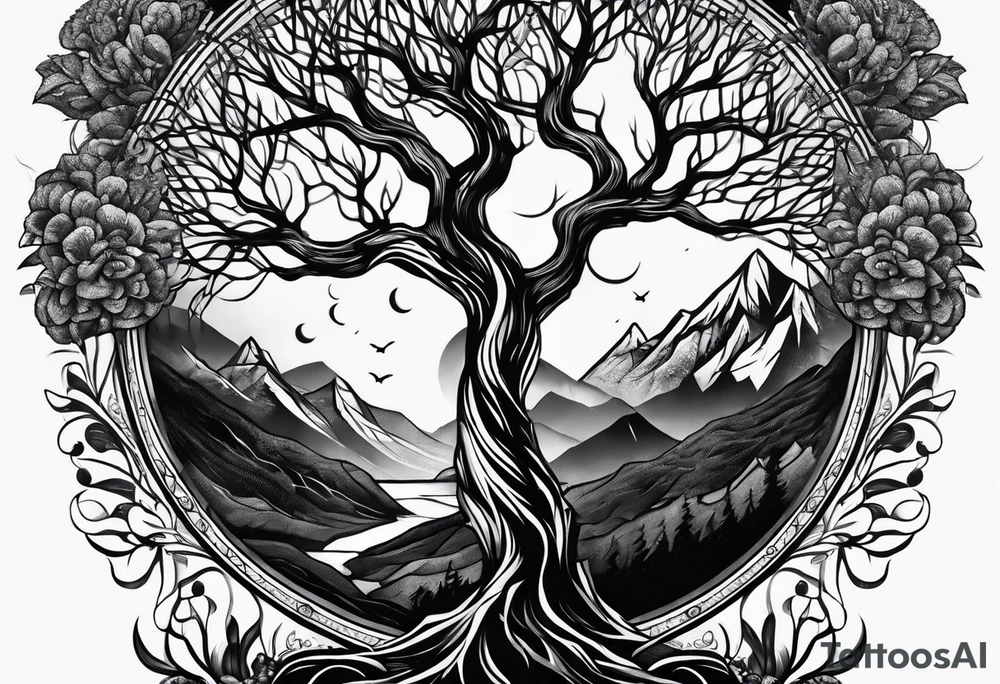 Byte tree for forearm tattoo idea