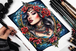 Addison, December, Yuba City tattoo idea