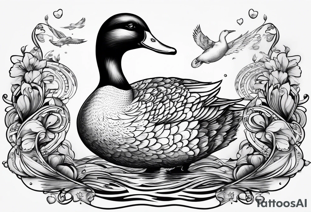 detetive particular com um pato tattoo idea