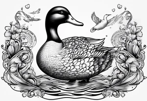 detetive particular com um pato tattoo idea