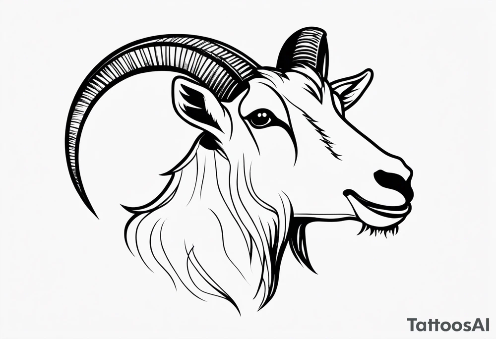 GOAT text tattoo idea