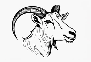 GOAT text tattoo idea