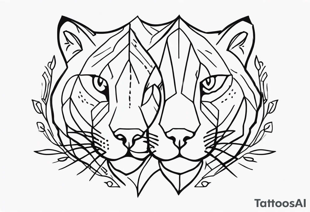 wild cats tattoo idea