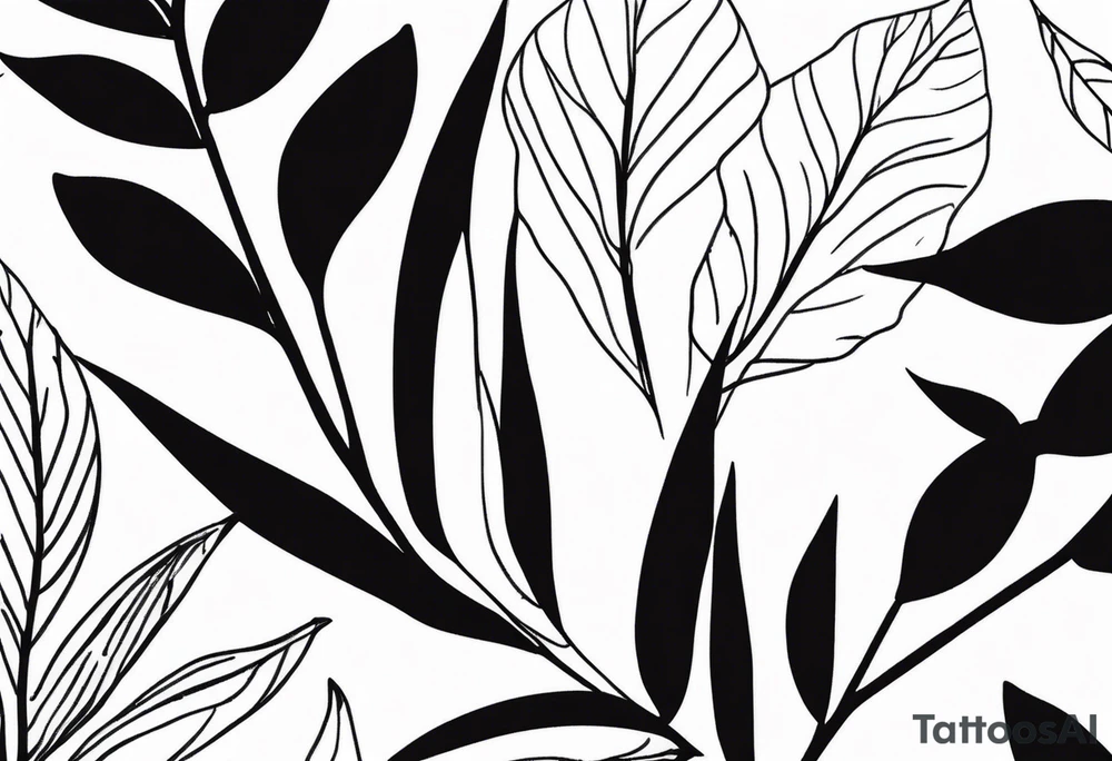Nature-Inspired Leaves tattoo idea