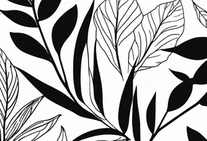 Nature-Inspired Leaves tattoo idea
