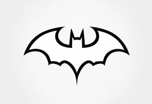 batman symbol by itself tattoo idea