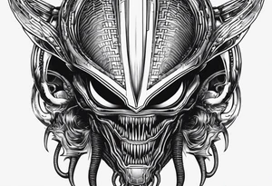 Xenomorph head tattoo idea