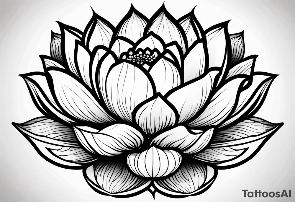 Lotus flower tattoo idea