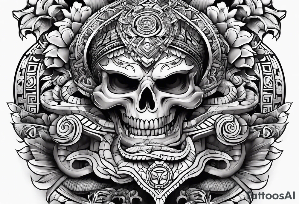 aztec snake 

sleeve tattoo idea
