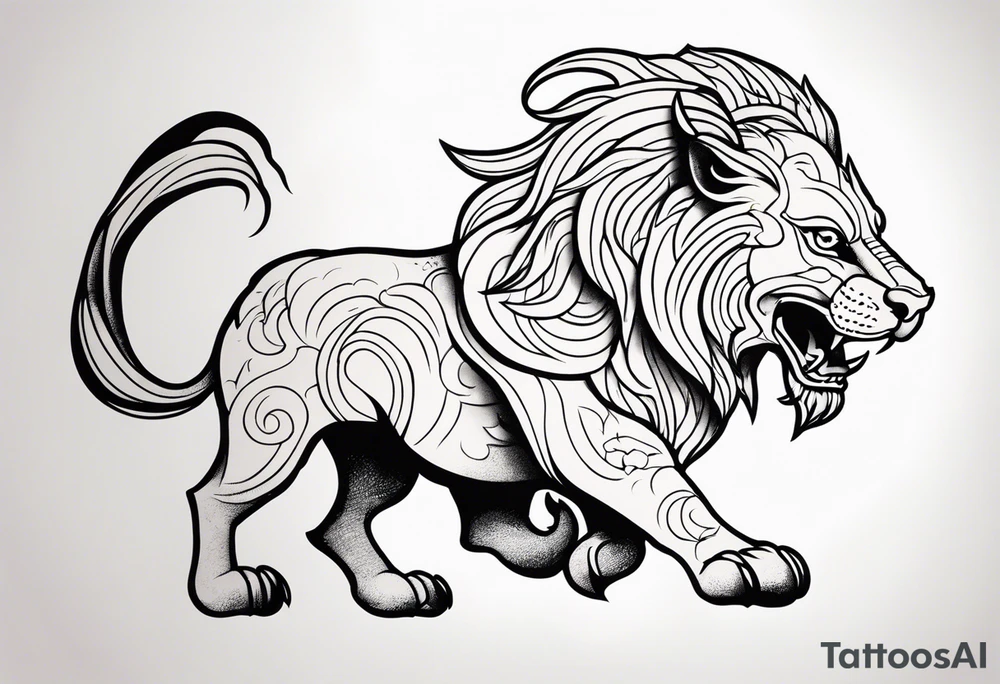 Chimera tattoo idea