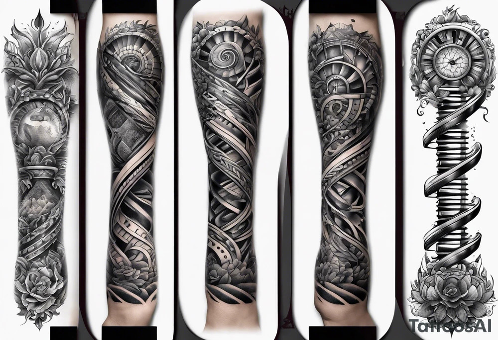 DNA forearm tattoo idea