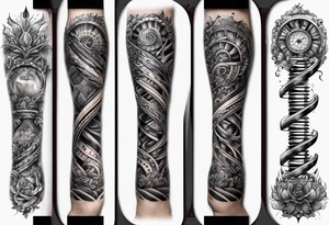 DNA forearm tattoo idea