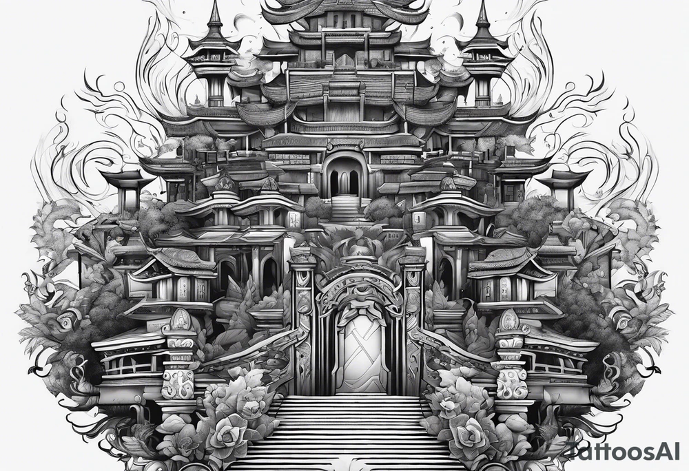 Valhalla steps path tattoo idea