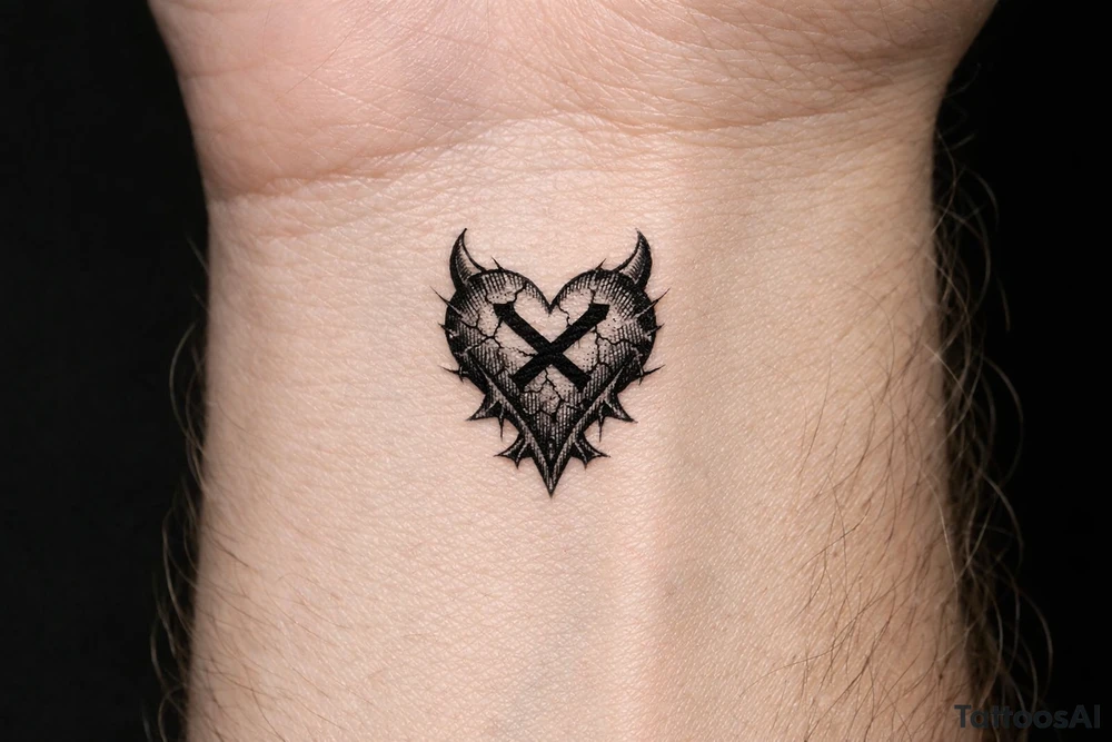 show me a tattoo of heartless shading tattoo idea