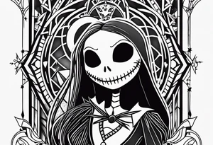 Nightmare before Christmas jack and sally tattoo idea