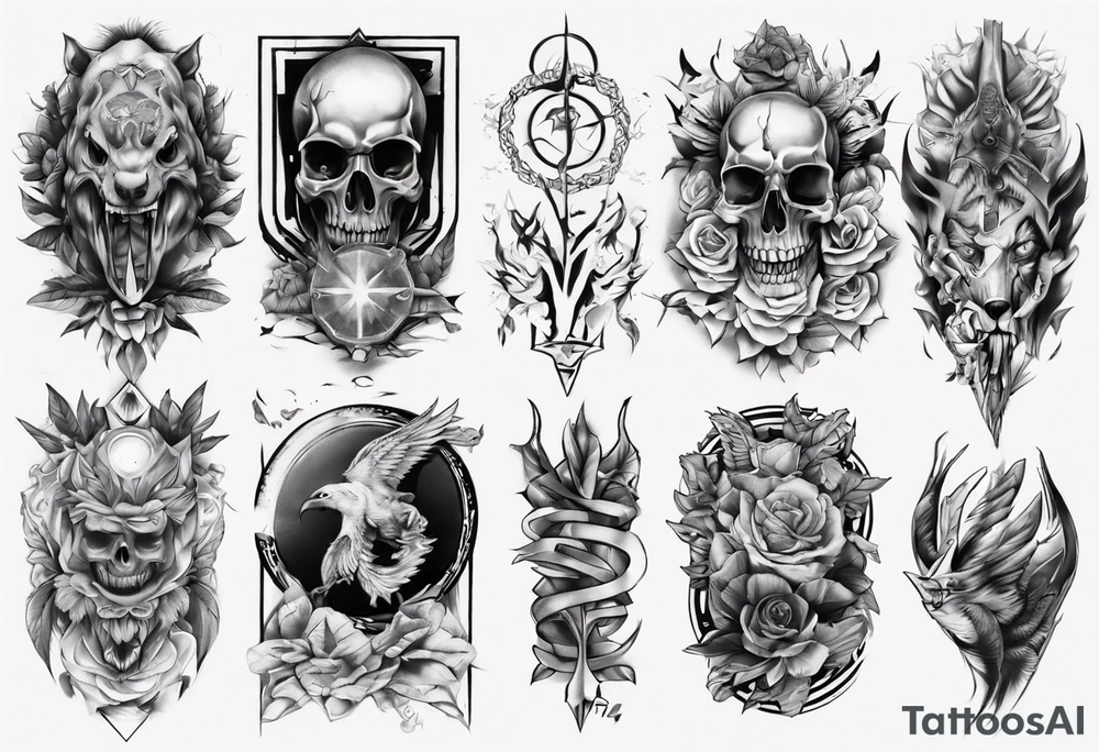 men's sleeve tattoo idea