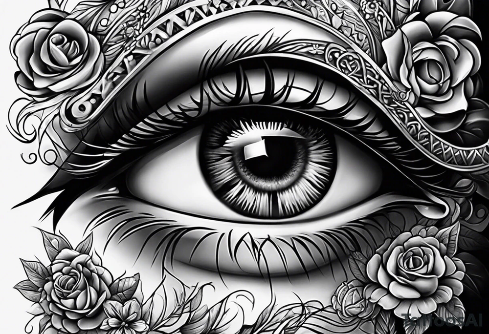 Eye ball tattoo idea