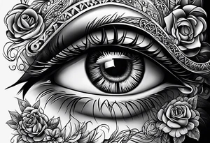 Eye ball tattoo idea