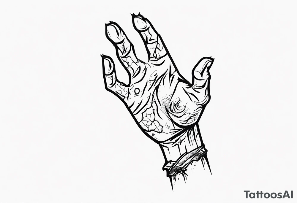 Zombie Hand tattoo idea