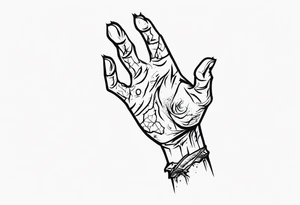 Zombie Hand tattoo idea