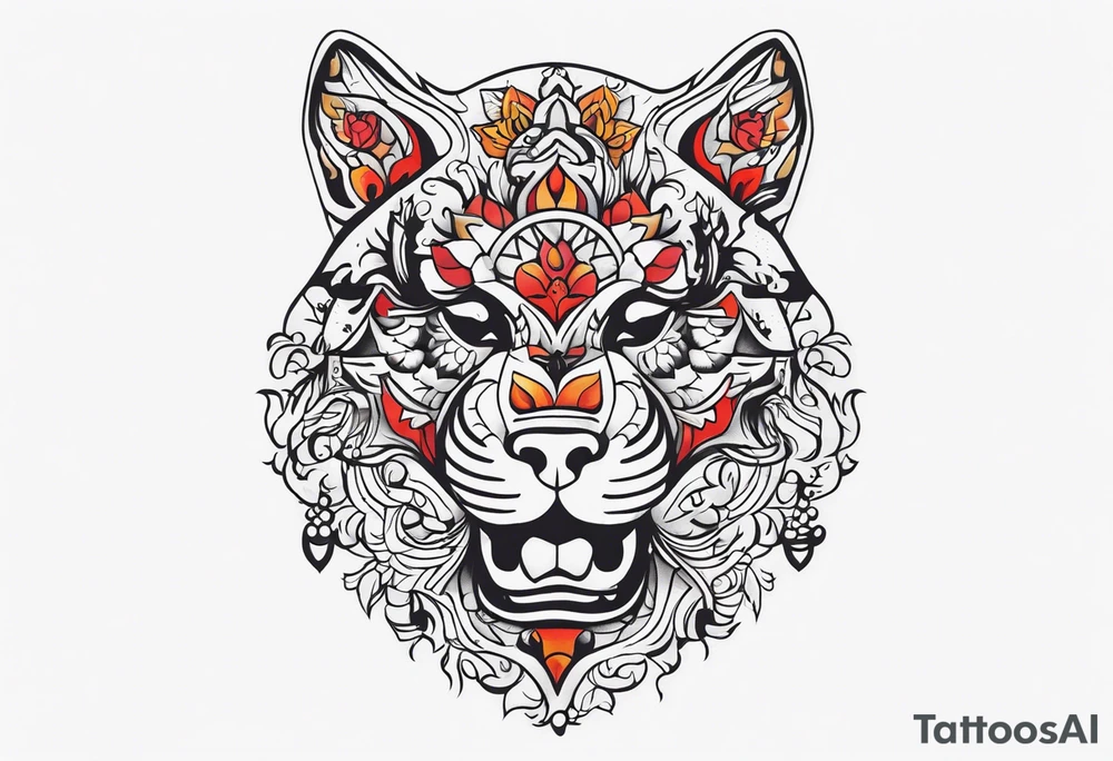 русская мифология черепа руны топоры мечи tattoo idea