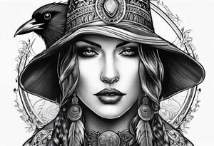 Crow and sythe tattoo idea