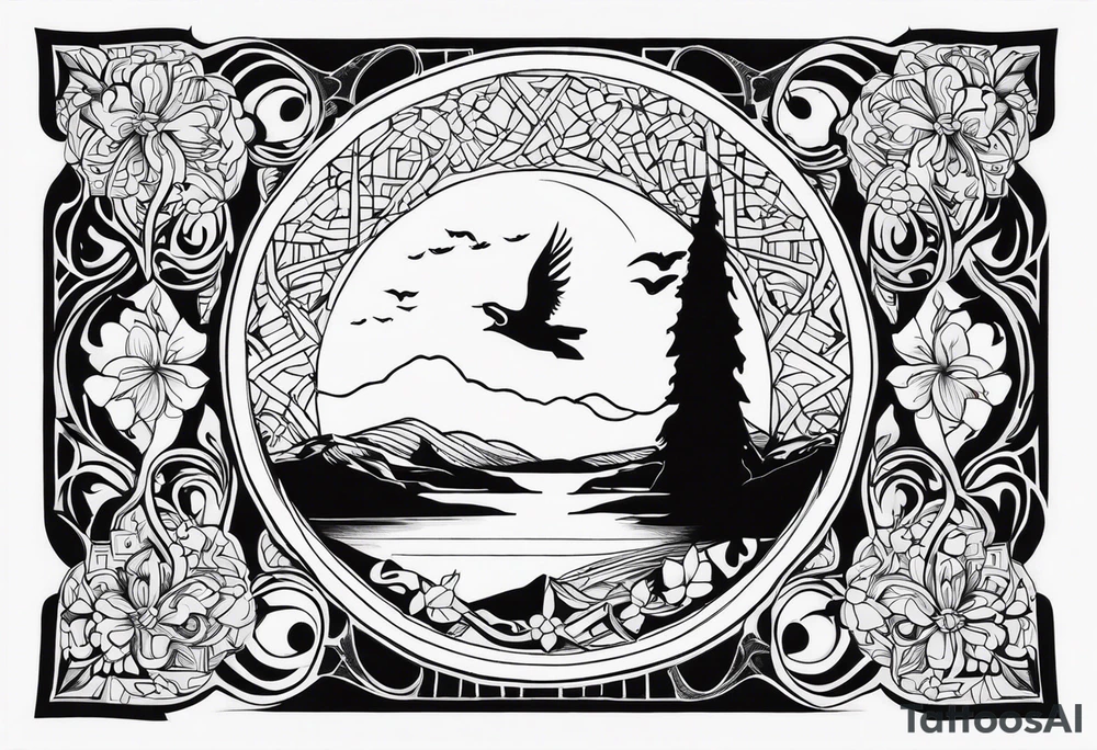 Psalm 23:4 imagery tattoo idea