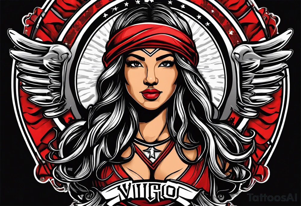 september virgo logo, birth year 2005, birth place detroit , women’s basketball player tattoo idea