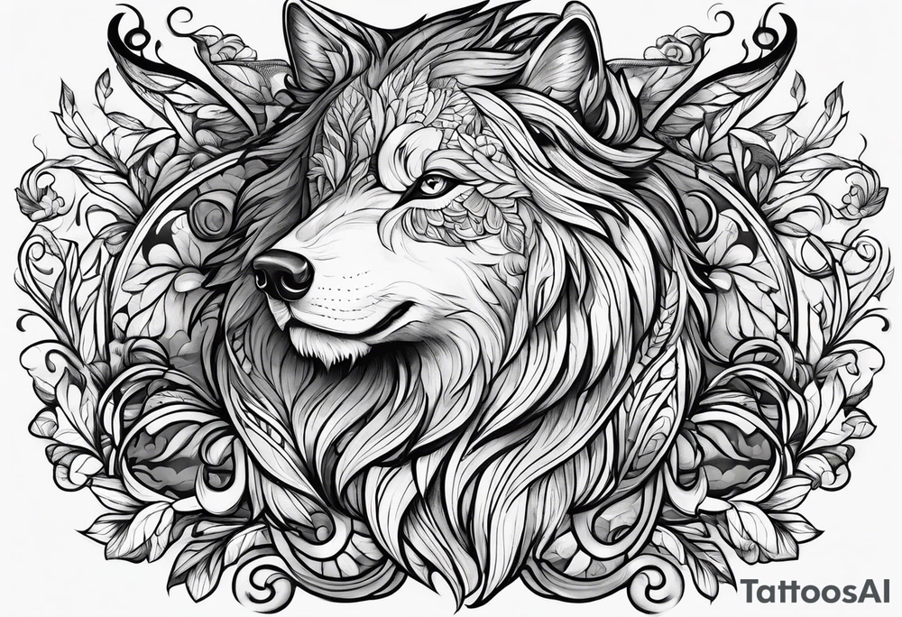 bark and foliage for wirst tattoo idea
