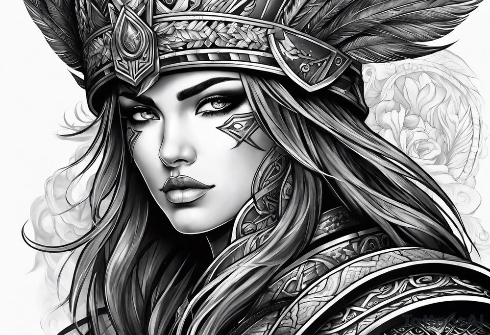 Warrior 
Art tattoo idea