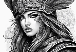 Warrior 
Art tattoo idea
