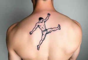 man jumping rope tattoo tattoo idea