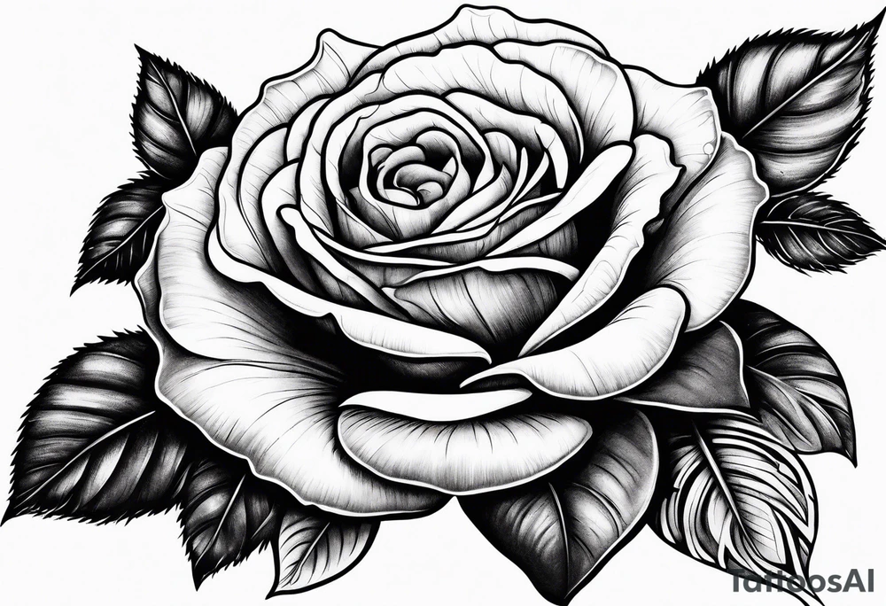 A rose tattoo idea