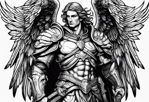 male archangel tattoo idea