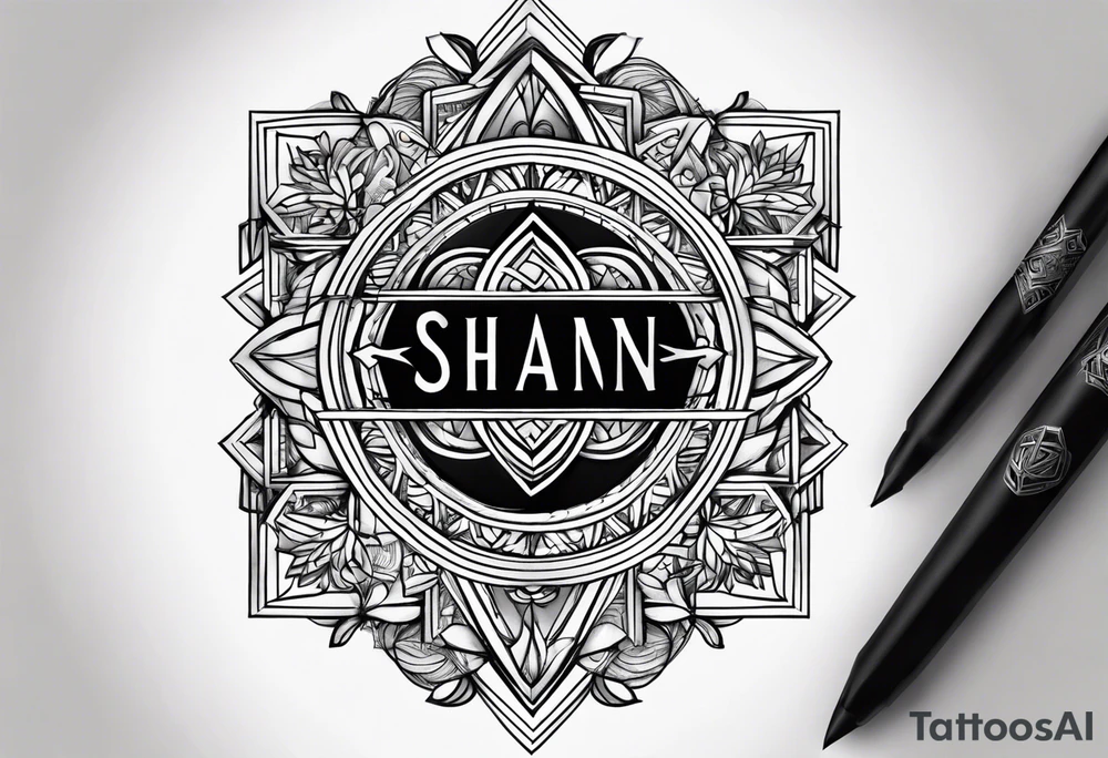 Husband name Shan tattoo idea