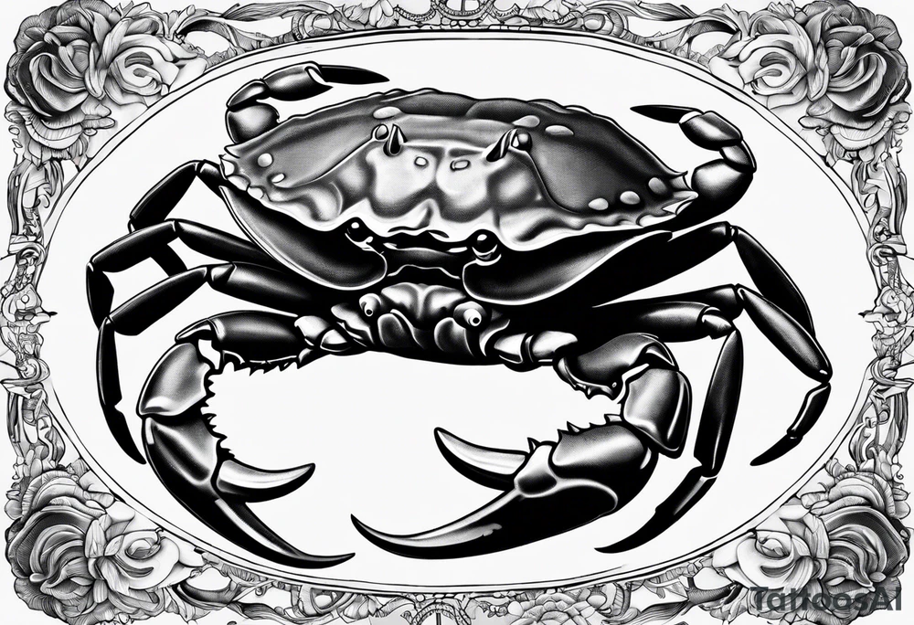 Crab con  69 nelle chele tattoo idea