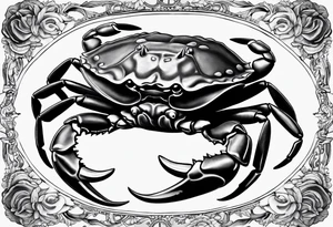 Crab con  69 nelle chele tattoo idea