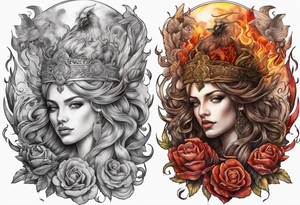 heaven and hell tattoo idea
