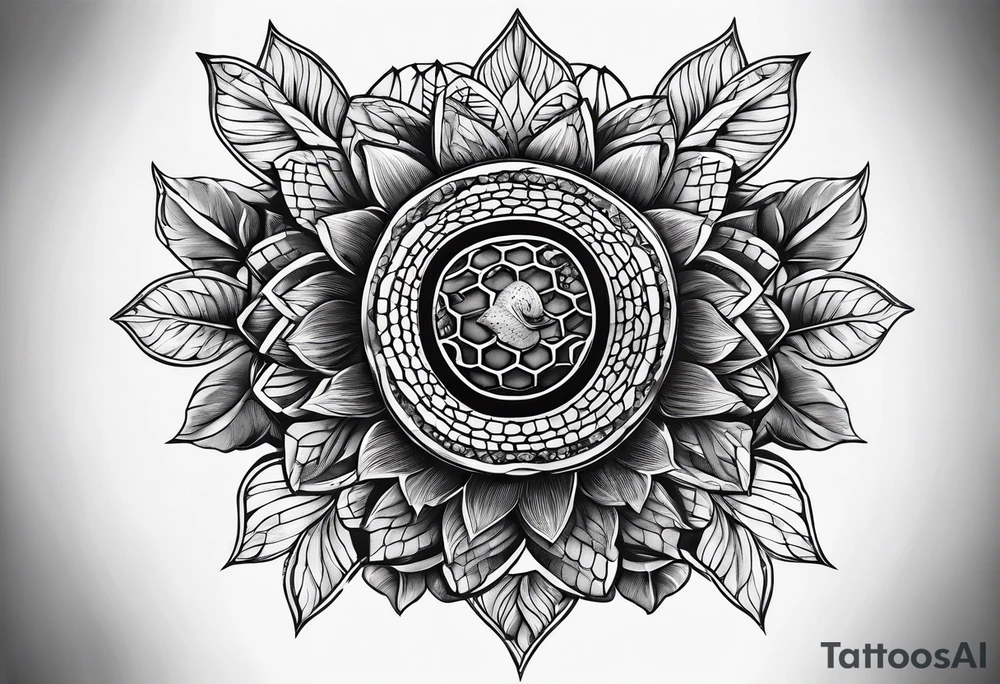 Honeycomb on arm tattoo idea