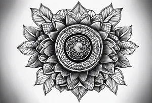 Honeycomb on arm tattoo idea