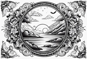 heaven vignette tattoo idea