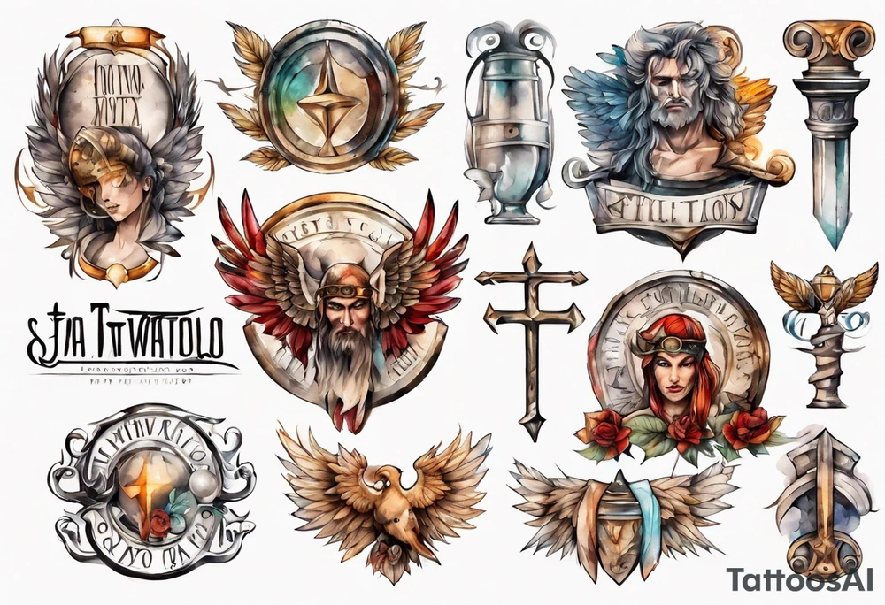 roman style font tattoo idea