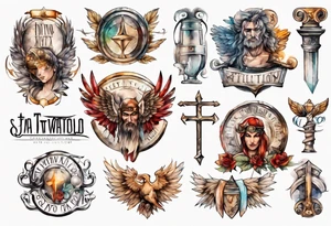roman style font tattoo idea