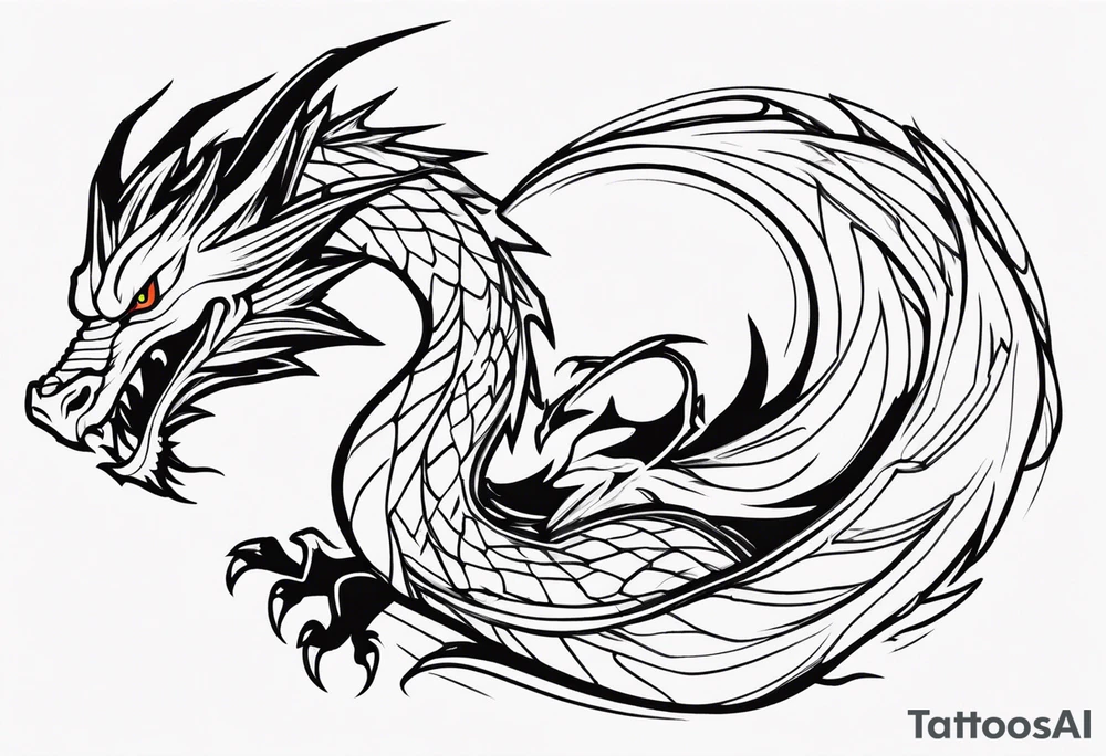dragon tattoo idea
