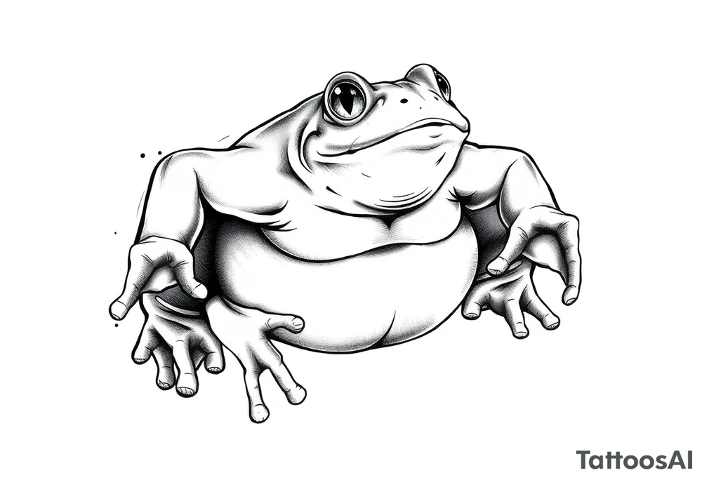 frog sumo wrestler tattoo idea